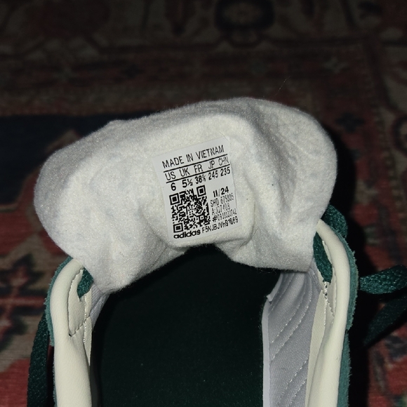 Adidas Gazelle Teal and Coral Sneakers - Picture 5 of 5